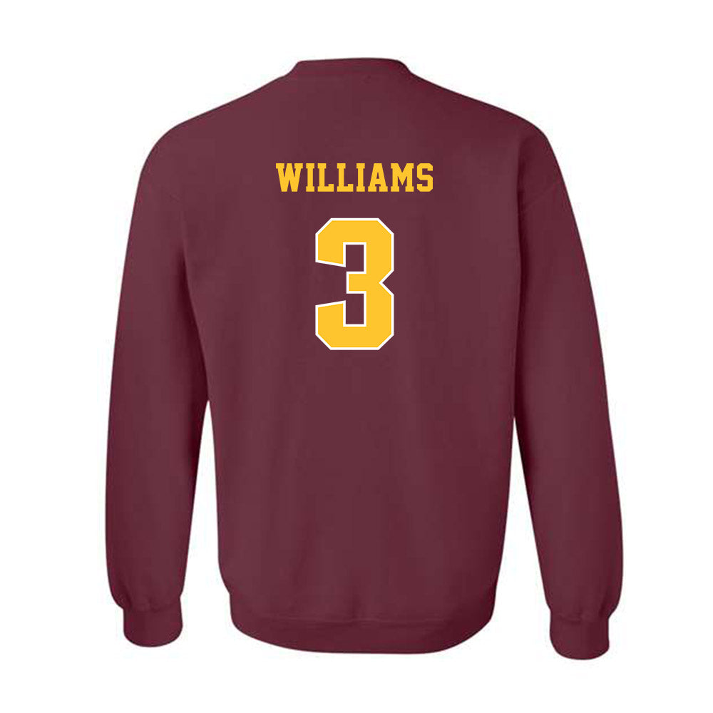 Central Michigan - NCAA Football : Nasir Williams - Classic Fashion Shersey Crewneck Sweatshirt-1