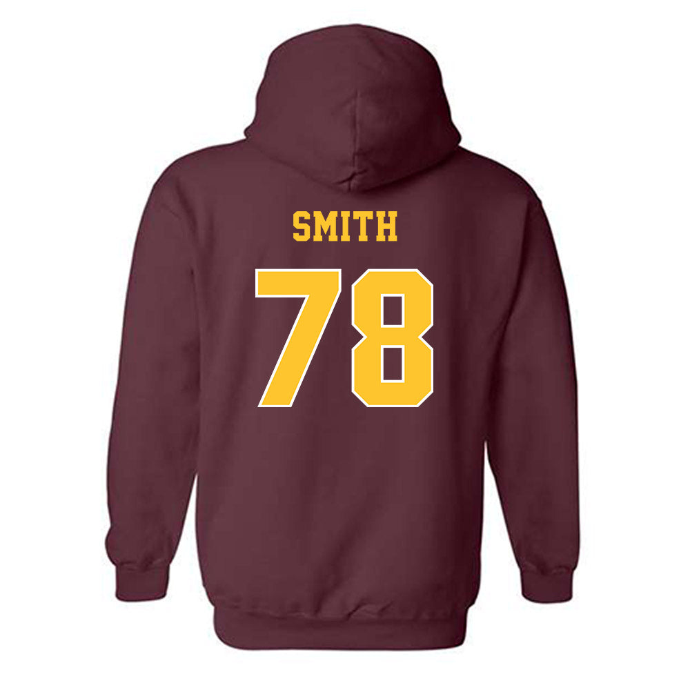 Central Michigan - NCAA Football : Talon Smith - Classic Fashion Shersey Hooded Sweatshirt-1