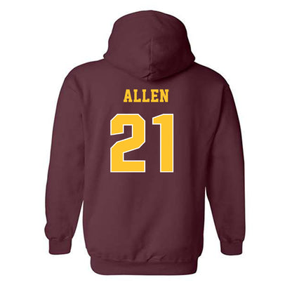 Central Michigan - NCAA Football : Jamari Allen - Classic Fashion Shersey Hooded Sweatshirt-1
