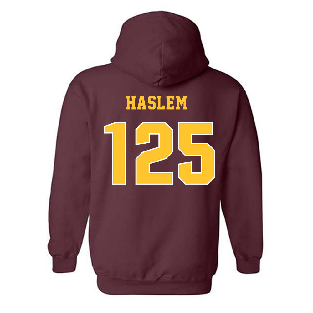 Central Michigan - NCAA Wrestling : Cristian Haslem - Classic Fashion Shersey Hooded Sweatshirt-1