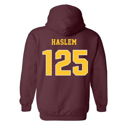 Central Michigan - NCAA Wrestling : Cristian Haslem - Classic Fashion Shersey Hooded Sweatshirt-1