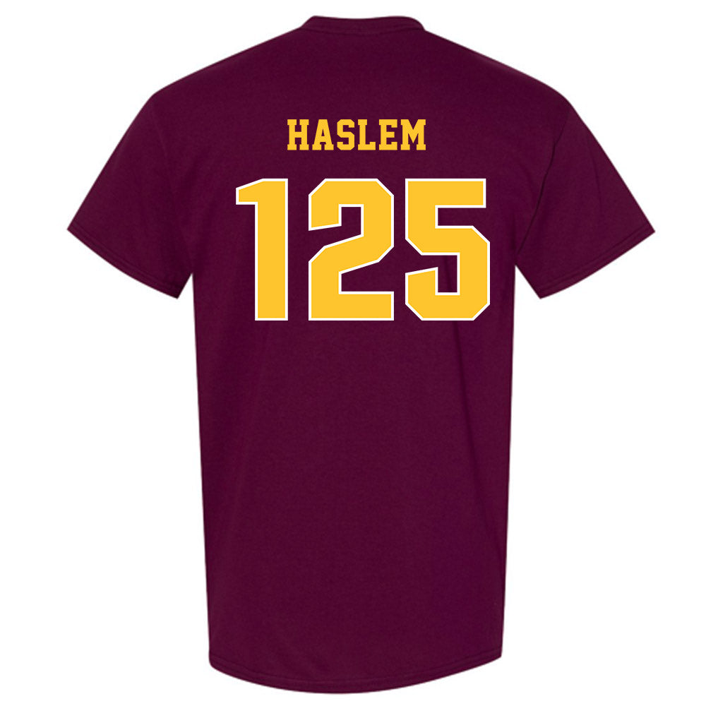 Central Michigan - NCAA Wrestling : Cristian Haslem - Classic Fashion Shersey T-Shirt-1