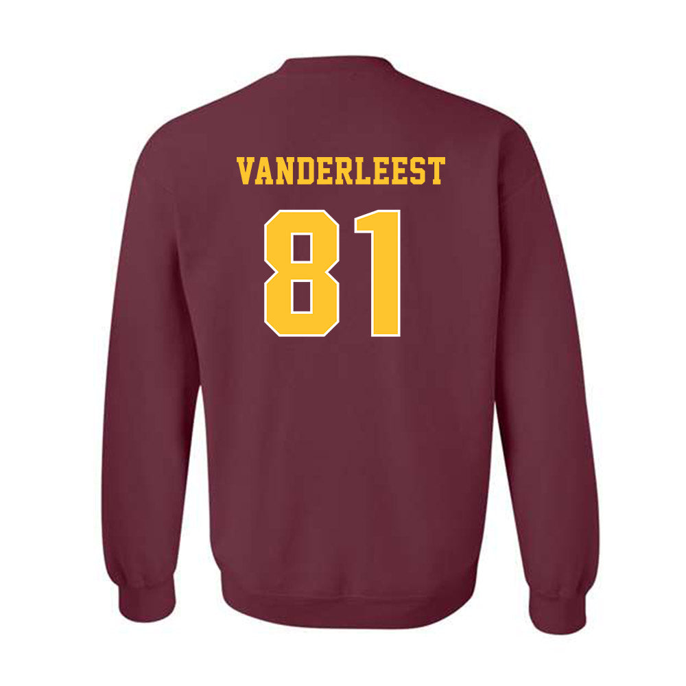Central Michigan - NCAA Football : Tayte Vanderleest - Classic Fashion Shersey Crewneck Sweatshirt-1