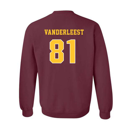 Central Michigan - NCAA Football : Tayte Vanderleest - Classic Fashion Shersey Crewneck Sweatshirt-1
