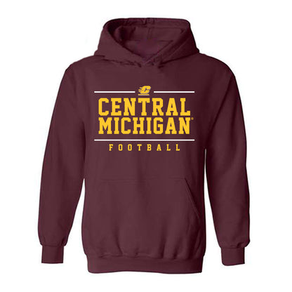 Central Michigan - NCAA Football : Edward Conoran - Classic Fashion Shersey Hooded Sweatshirt-0