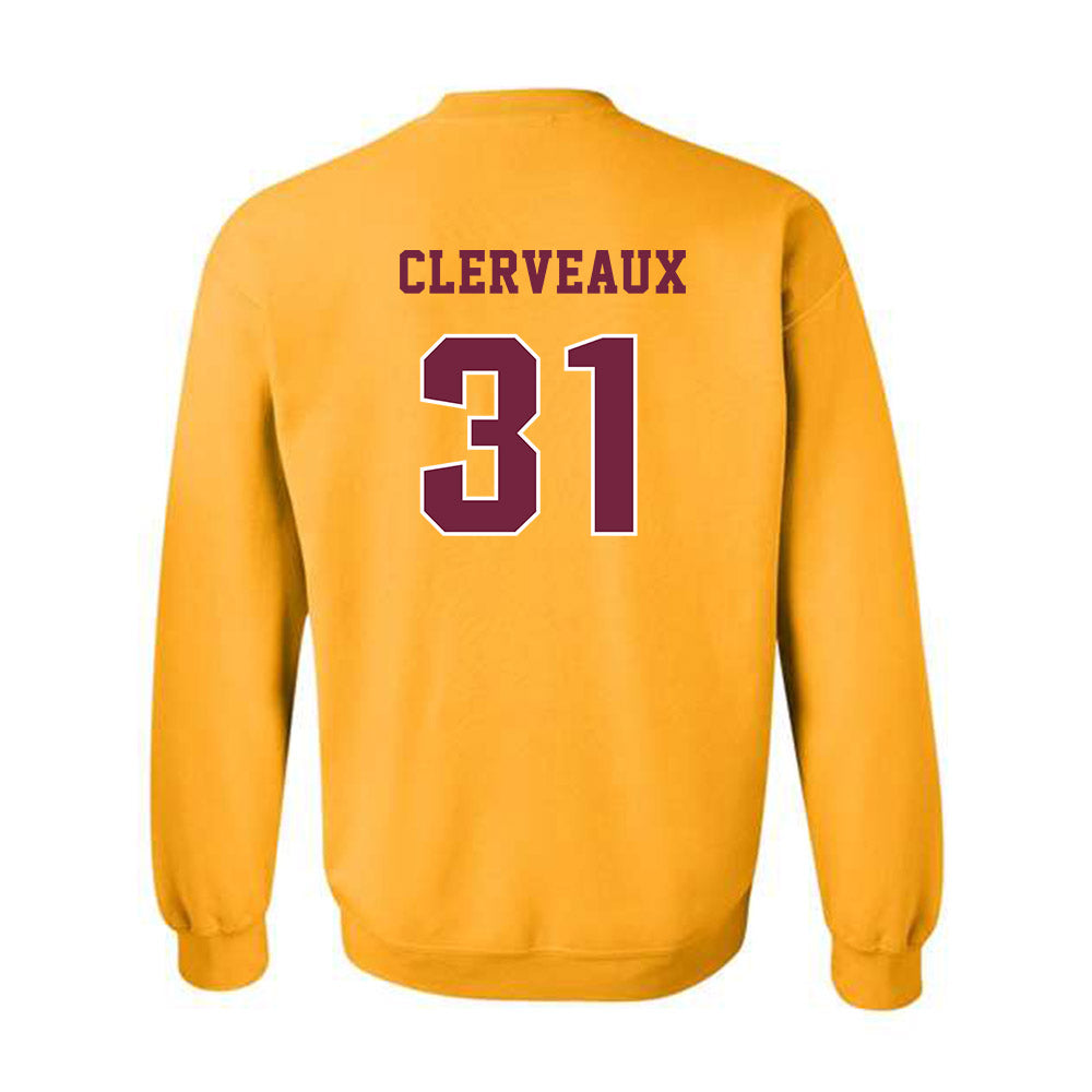 Central Michigan - NCAA Football : Jayden Clerveaux - Classic Fashion Shersey Crewneck Sweatshirt-1