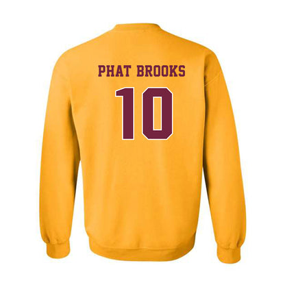 Central Michigan - NCAA Men's Basketball : Phat Phat Brooks - Classic Fashion Shersey Crewneck Sweatshirt-1