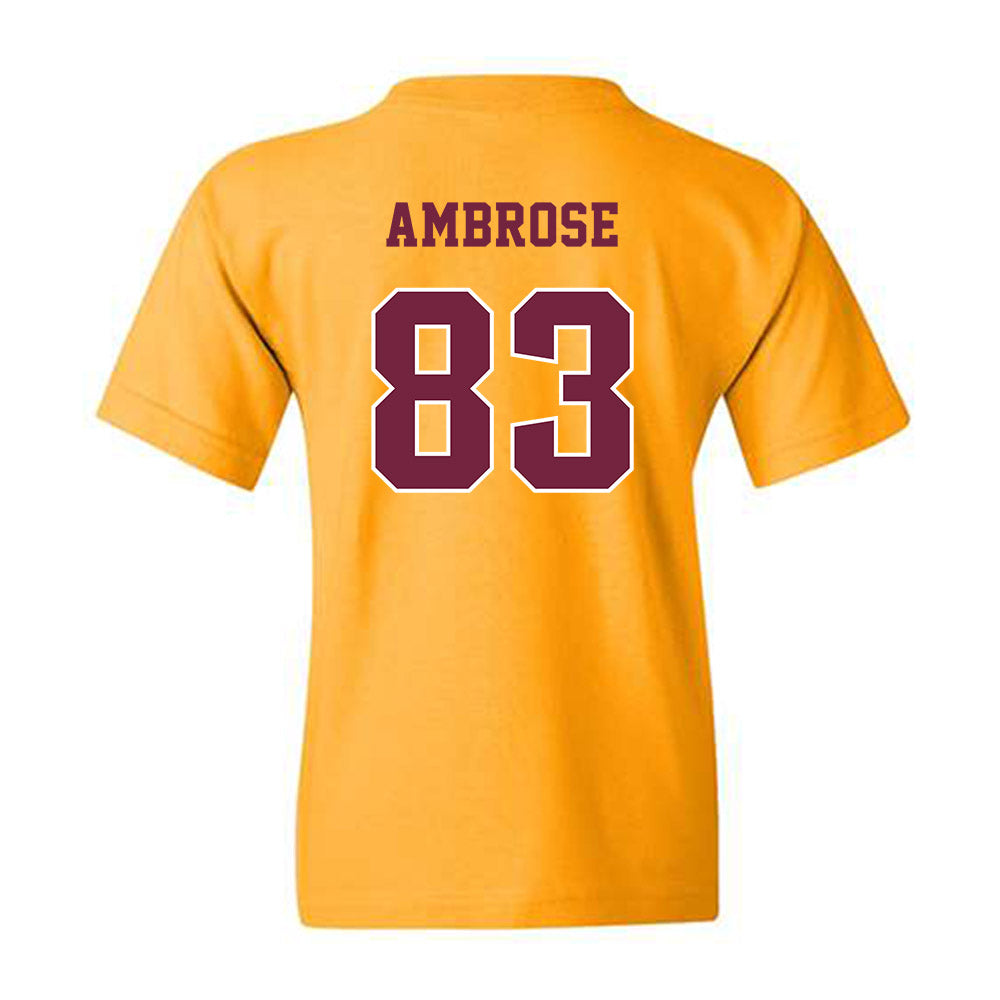 Central Michigan - NCAA Football : Travis Ambrose - Classic Fashion Shersey Youth T-Shirt-1