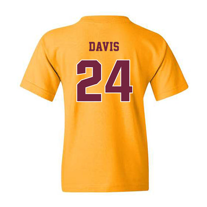 Central Michigan - NCAA Women's Basketball : Indya Davis - Classic Fashion Shersey Youth T-Shirt-1