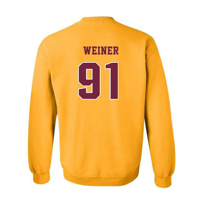 Central Michigan - NCAA Football : Aaron Weiner - Classic Fashion Shersey Crewneck Sweatshirt-1
