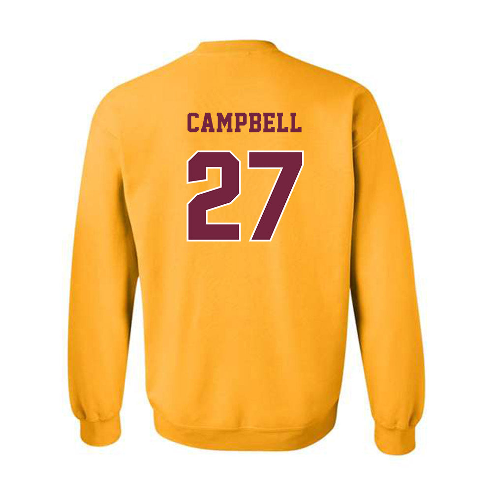Central Michigan - NCAA Football : Tysen Campbell - Classic Fashion Shersey Crewneck Sweatshirt-1