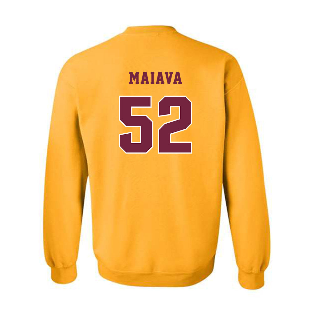 Central Michigan - NCAA Football : Dom Maiava - Classic Fashion Shersey Crewneck Sweatshirt-1