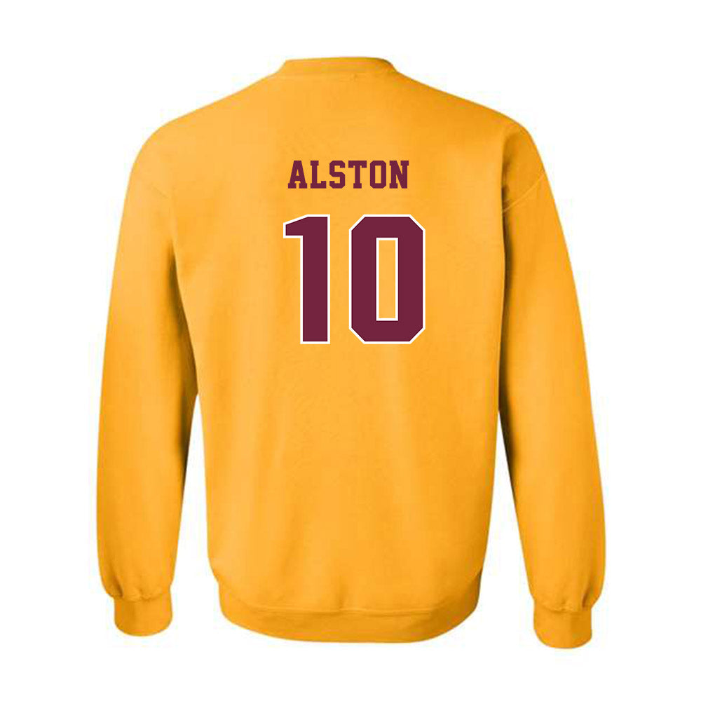 Central Michigan - NCAA Football : Jeremiah Alston - Classic Fashion Shersey Crewneck Sweatshirt-1