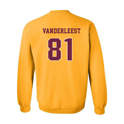 Central Michigan - NCAA Football : Tayte Vanderleest - Classic Fashion Shersey Crewneck Sweatshirt-1