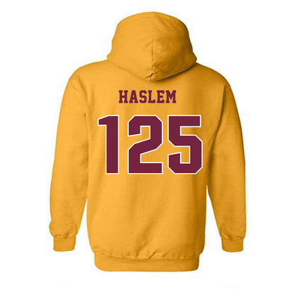 Central Michigan - NCAA Wrestling : Cristian Haslem - Classic Fashion Shersey Hooded Sweatshirt-1