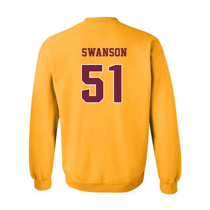 Central Michigan - NCAA Football : Landon Swanson - Classic Fashion Shersey Crewneck Sweatshirt-1