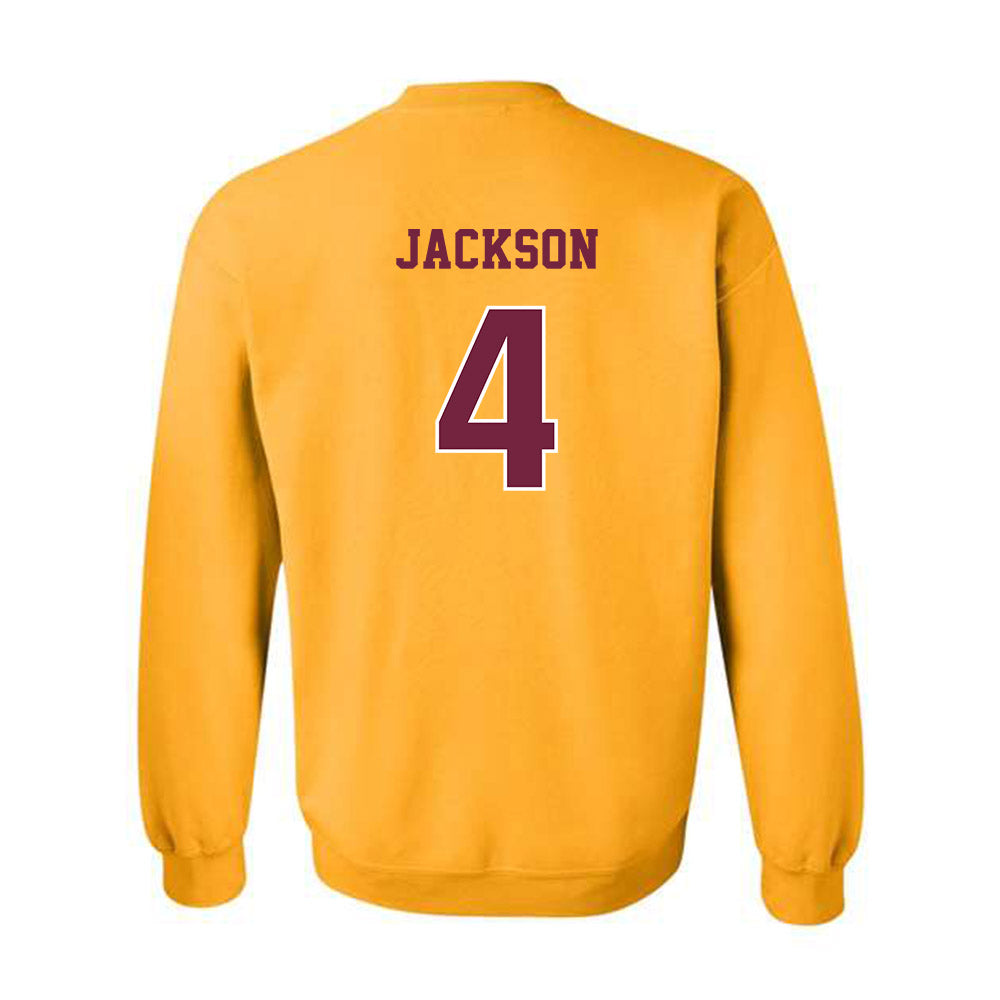 Central Michigan - NCAA Football : Jaion Jackson - Classic Fashion Shersey Crewneck Sweatshirt-1