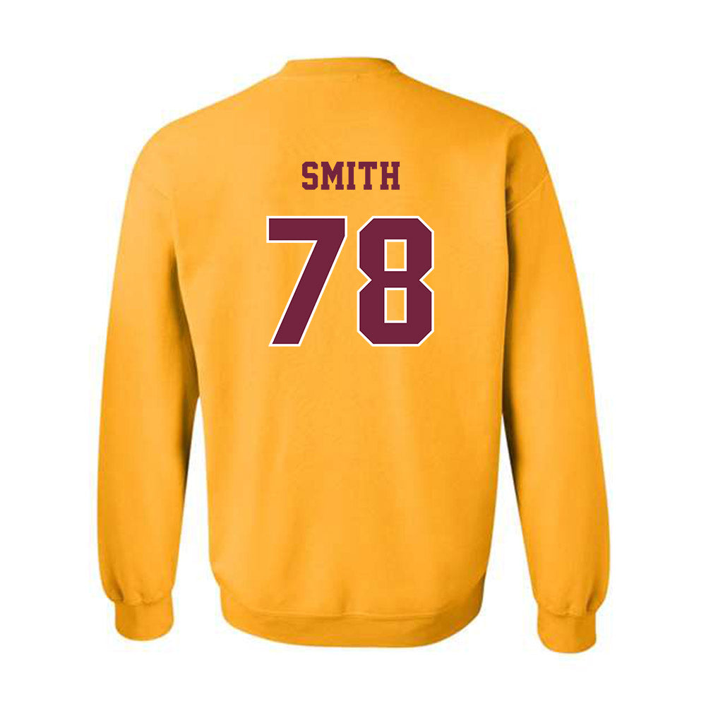 Central Michigan - NCAA Football : Talon Smith - Classic Fashion Shersey Crewneck Sweatshirt-1