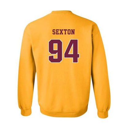 Central Michigan - NCAA Football : Matt Sexton - Classic Fashion Shersey Crewneck Sweatshirt-1