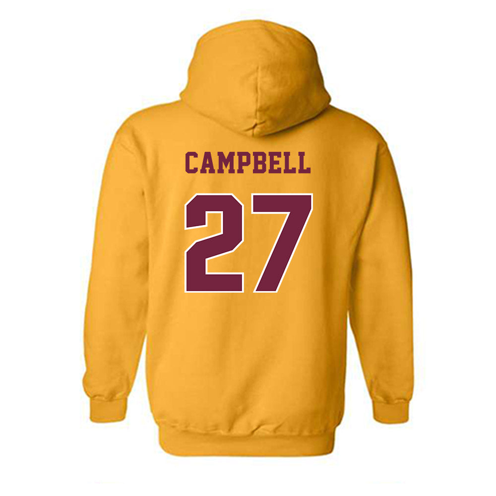 Central Michigan - NCAA Football : Tysen Campbell - Classic Fashion Shersey Hooded Sweatshirt-1