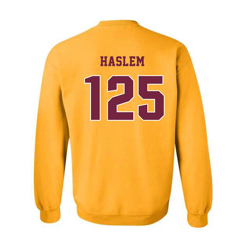 Central Michigan - NCAA Wrestling : Cristian Haslem - Classic Fashion Shersey Crewneck Sweatshirt-1