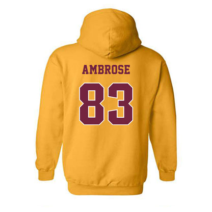 Central Michigan - NCAA Football : Travis Ambrose - Classic Fashion Shersey Hooded Sweatshirt-1