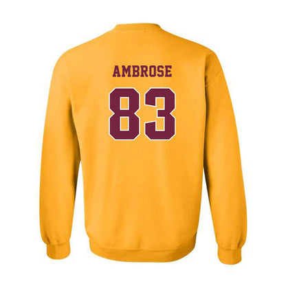 Central Michigan - NCAA Football : Travis Ambrose - Classic Fashion Shersey Crewneck Sweatshirt-1