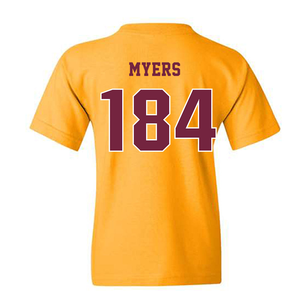 Central Michigan - NCAA Wrestling : Trey Myers - Classic Fashion Shersey Youth T-Shirt-1
