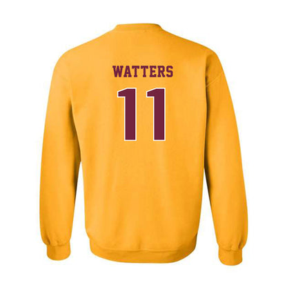 Central Michigan - NCAA Football : Ryland Watters - Classic Fashion Shersey Crewneck Sweatshirt-1