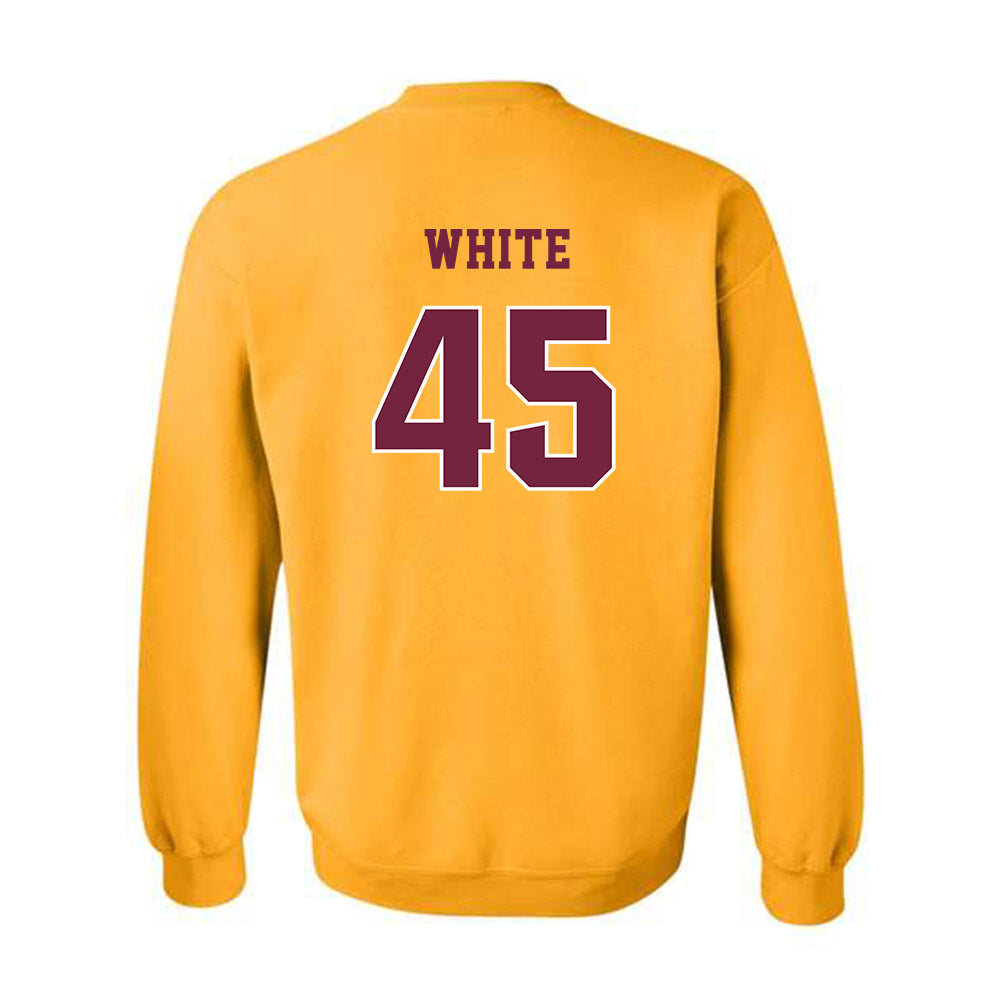 Central Michigan - NCAA Football : Xavier White - Classic Fashion Shersey Crewneck Sweatshirt-1