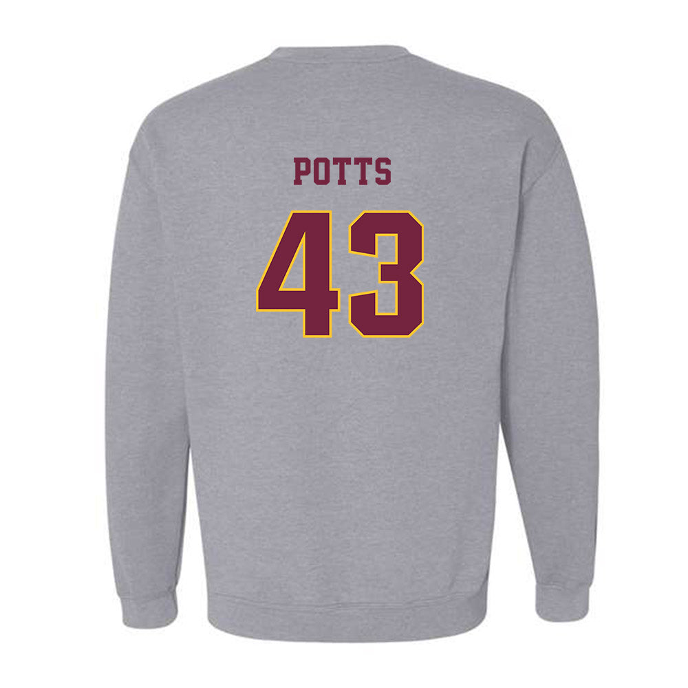 Central Michigan - NCAA Baseball : Tyson Potts - Classic Fashion Shersey Crewneck Sweatshirt-1