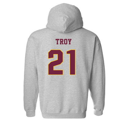Central Michigan - NCAA Women's Soccer : Melaina Troy - Classic Fashion Shersey Hooded Sweatshirt-1