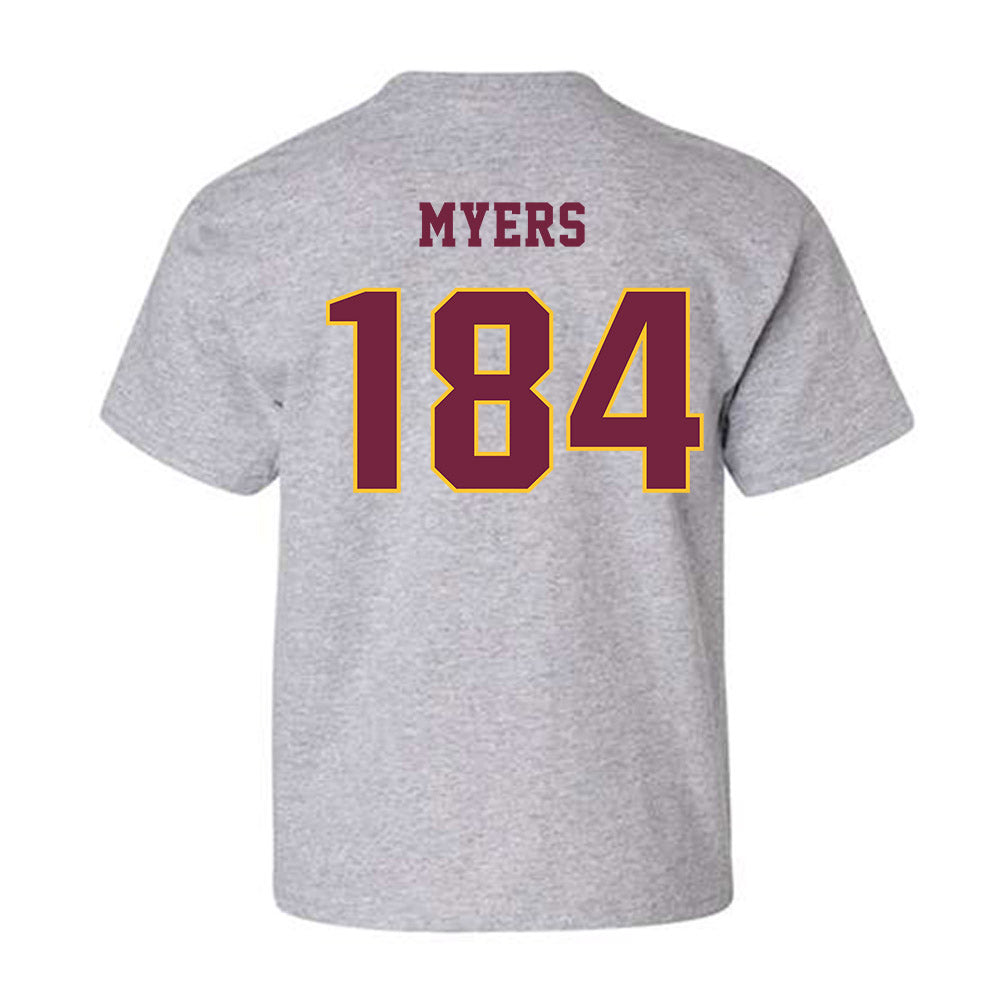 Central Michigan - NCAA Wrestling : Trey Myers - Classic Fashion Shersey Youth T-Shirt-1