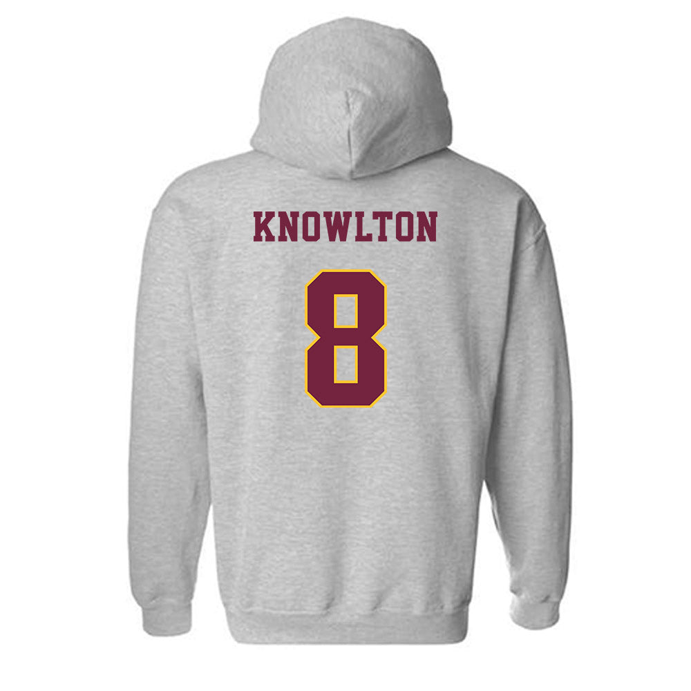 Central Michigan - NCAA Baseball : Zach Knowlton - Classic Fashion Shersey Hooded Sweatshirt-1