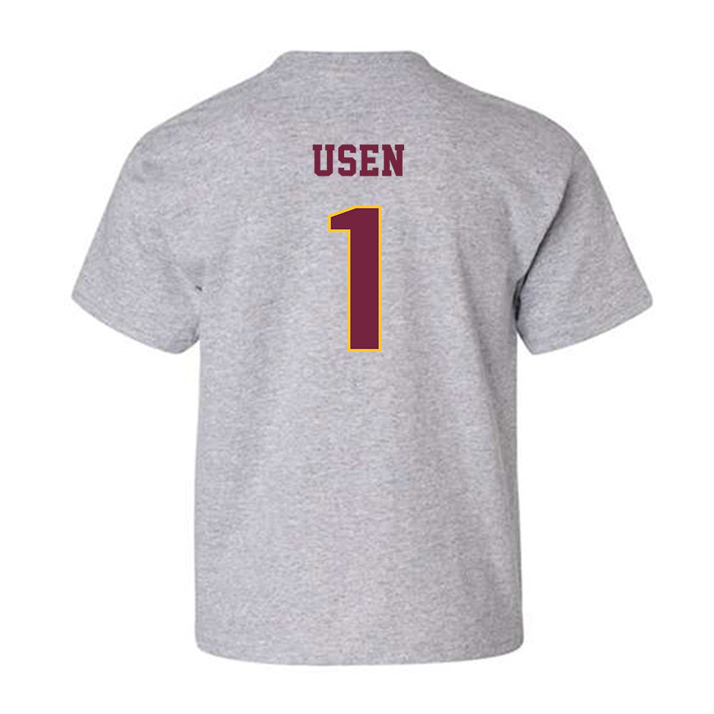 Central Michigan - NCAA Men's Basketball : Nsikan Usen - Classic Fashion Shersey Youth T-Shirt-1