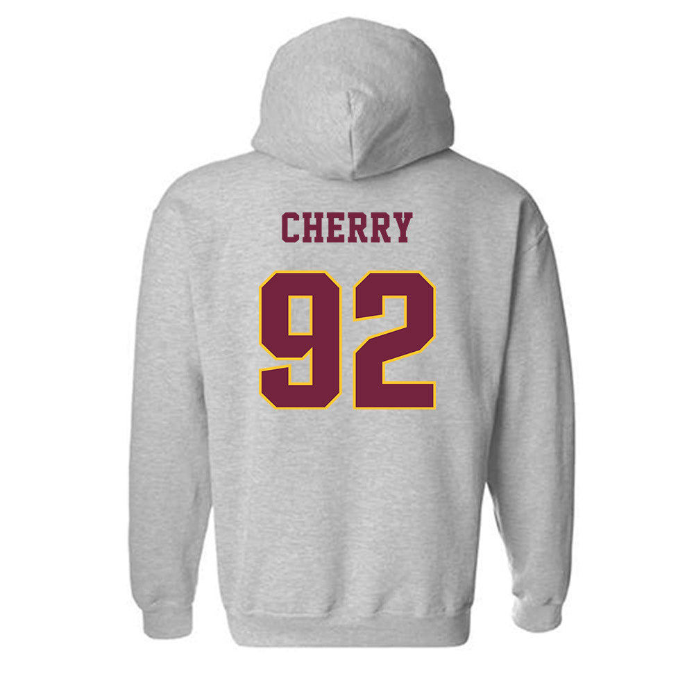 Central Michigan - NCAA Football : Jaxon Cherry - Classic Fashion Shersey Hooded Sweatshirt-1