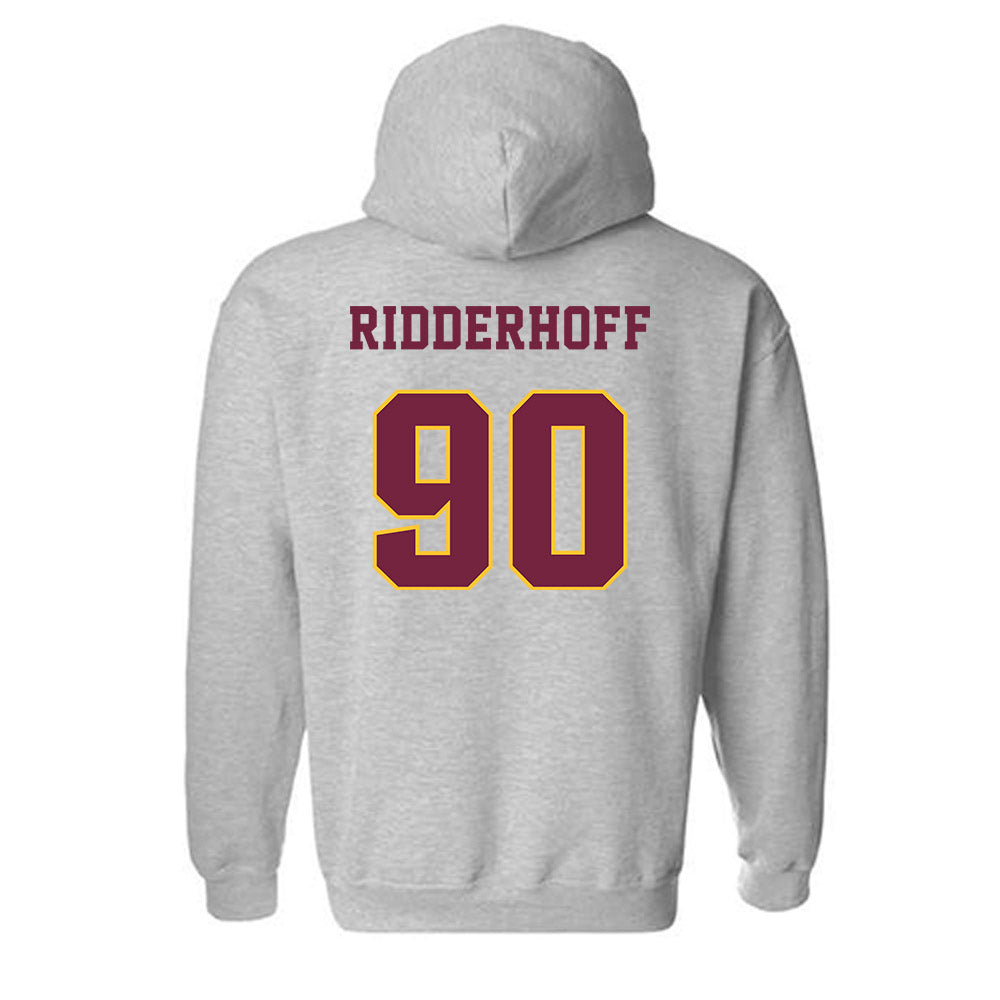Central Michigan - NCAA Football : Connor Ridderhoff - Classic Fashion Shersey Hooded Sweatshirt-1