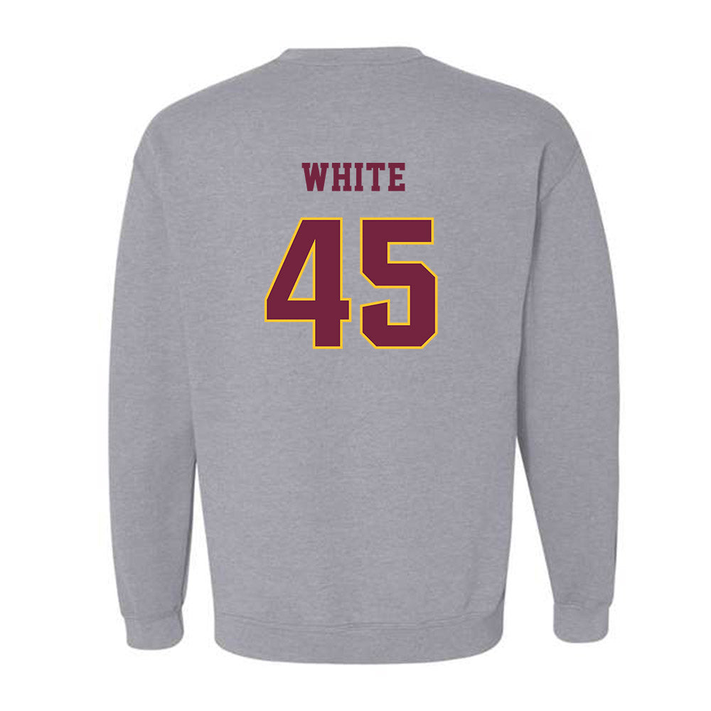Central Michigan - NCAA Football : Xavier White - Classic Fashion Shersey Crewneck Sweatshirt-1