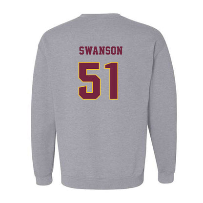 Central Michigan - NCAA Football : Landon Swanson - Classic Fashion Shersey Crewneck Sweatshirt-1