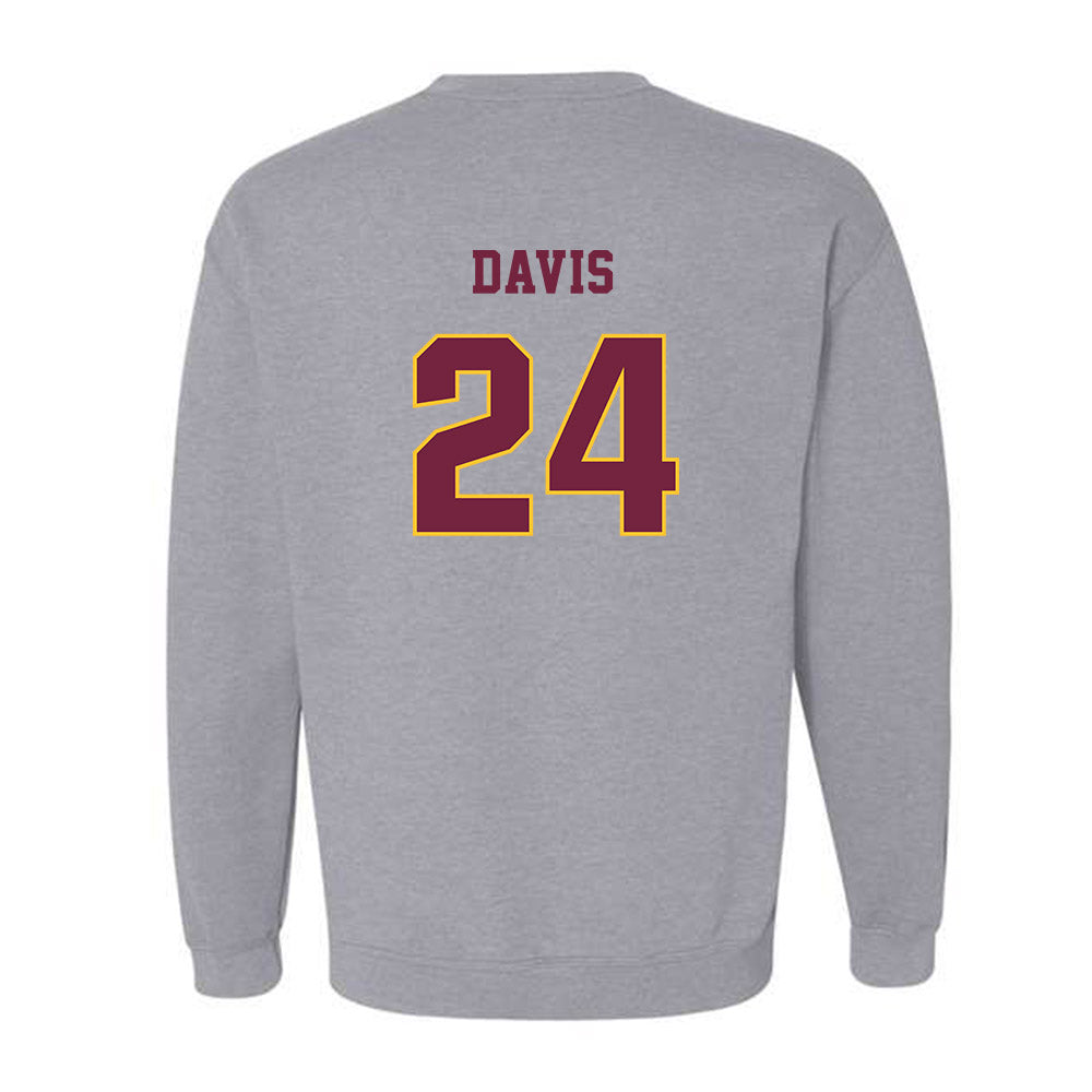 Central Michigan - NCAA Women's Basketball : Indya Davis - Classic Fashion Shersey Crewneck Sweatshirt-1