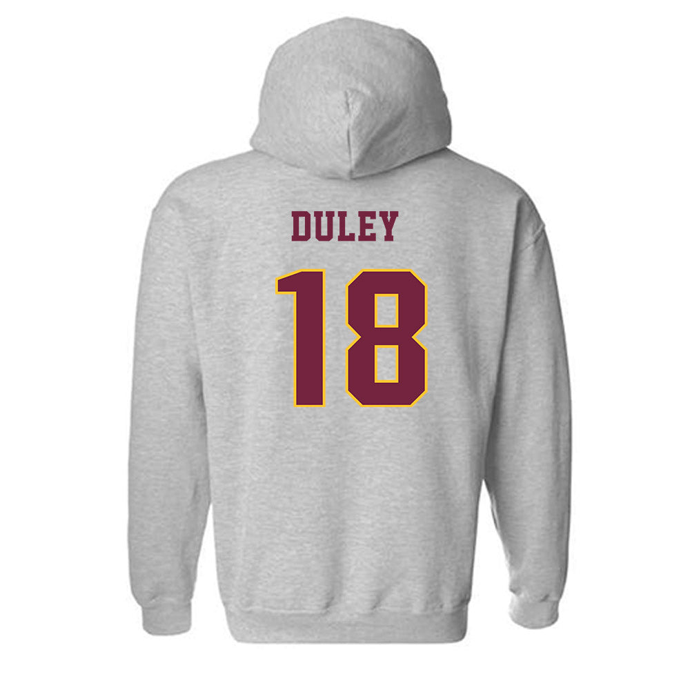 Central Michigan - NCAA Football : Declan Duley - Classic Fashion Shersey Hooded Sweatshirt-1
