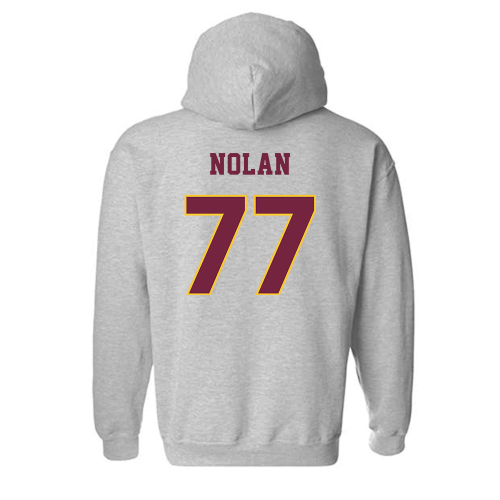 Central Michigan - NCAA Football : Jack Nolan - Classic Fashion Shersey Hooded Sweatshirt-1