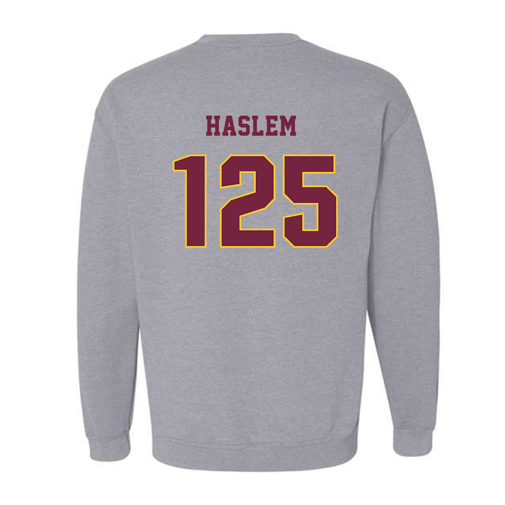 Central Michigan - NCAA Wrestling : Cristian Haslem - Classic Fashion Shersey Crewneck Sweatshirt-1