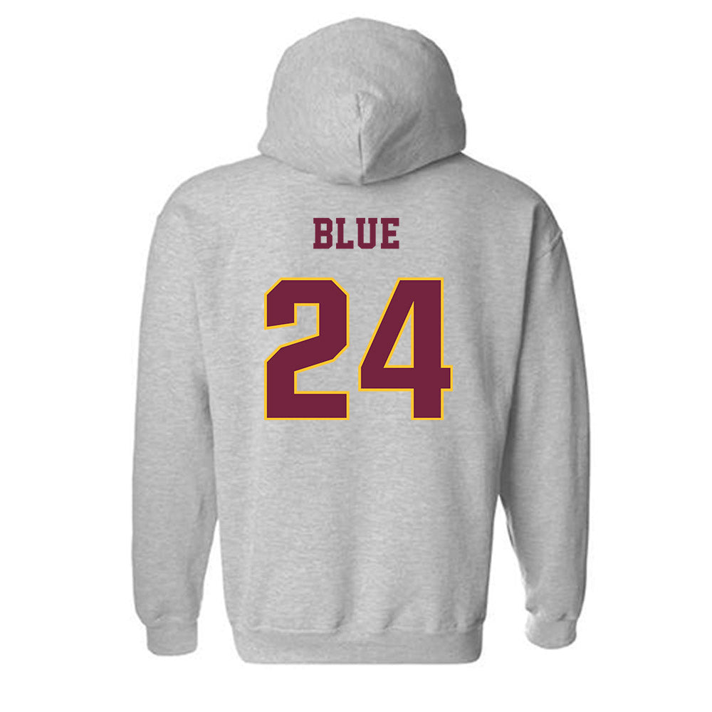 Central Michigan - NCAA Football : Vaughn Blue - Classic Fashion Shersey Hooded Sweatshirt-1