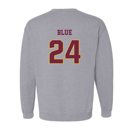 Central Michigan - NCAA Football : Vaughn Blue - Classic Fashion Shersey Crewneck Sweatshirt-1