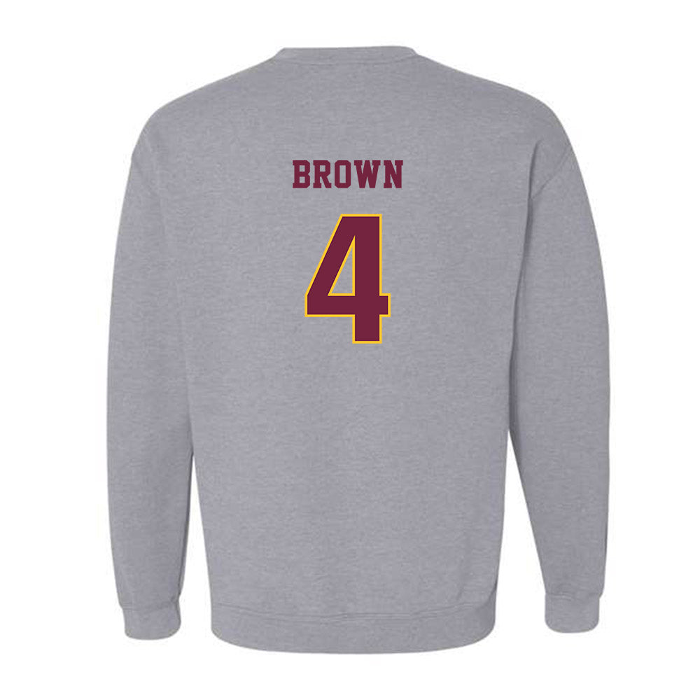 Central Michigan - NCAA Women's Basketball : Sarah Brown - Classic Fashion Shersey Crewneck Sweatshirt-1