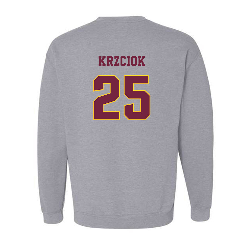 Central Michigan - NCAA Baseball : Brady Krzciok - Classic Fashion Shersey Crewneck Sweatshirt-1