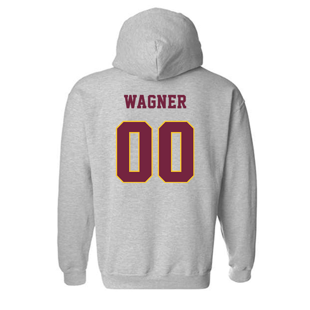 Central Michigan - NCAA Football : Zack Wagner - Classic Fashion Shersey Hooded Sweatshirt-1