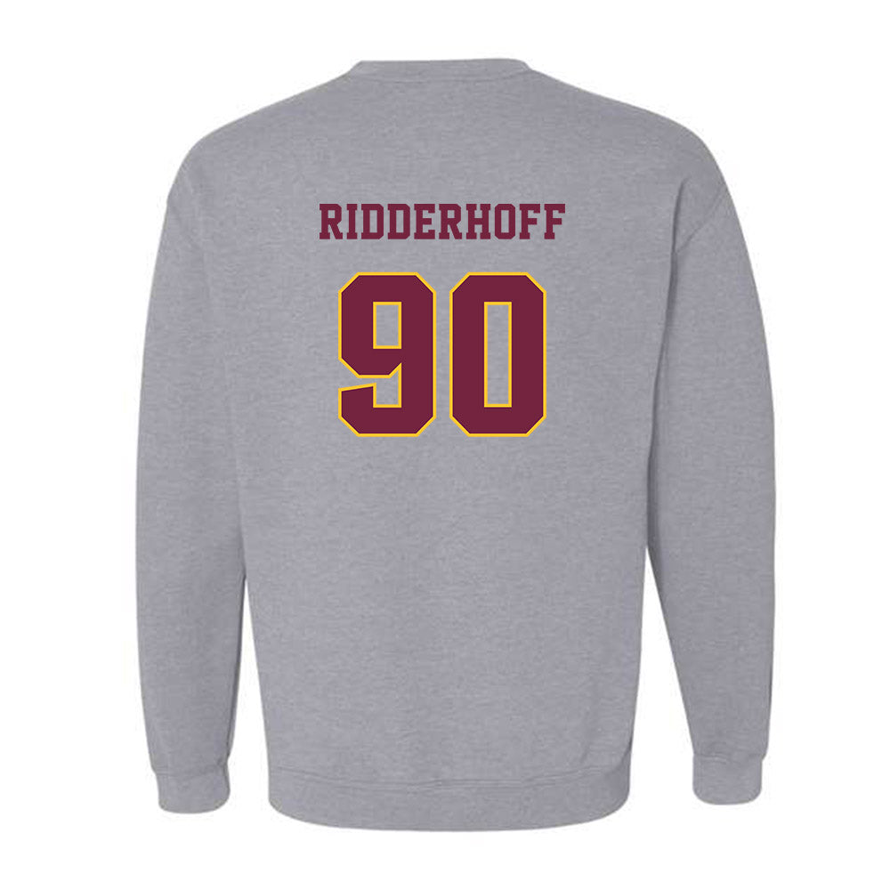 Central Michigan - NCAA Football : Connor Ridderhoff - Classic Fashion Shersey Crewneck Sweatshirt-1