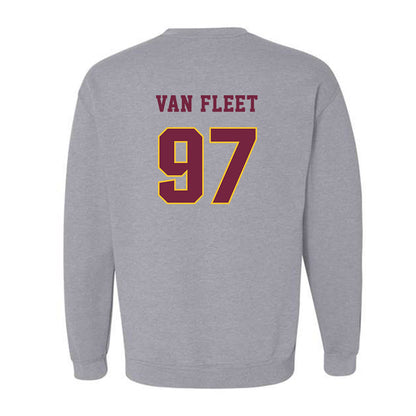 Central Michigan - NCAA Football : Maxwell Van Fleet - Classic Fashion Shersey Crewneck Sweatshirt-1